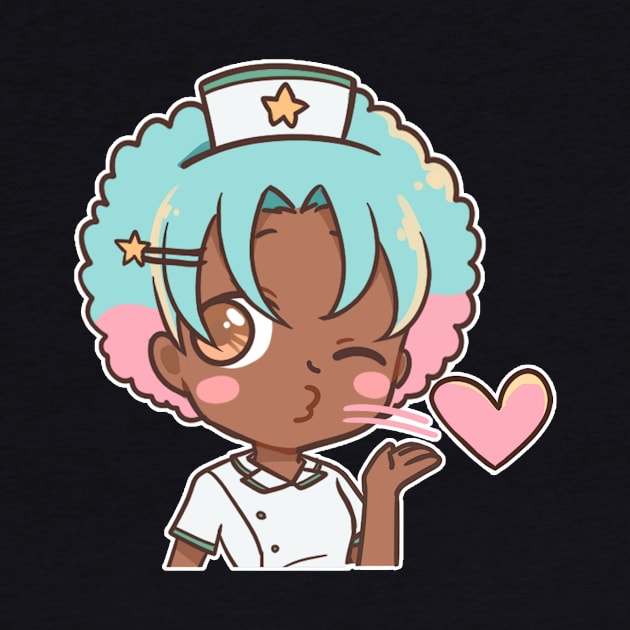 Love! Nurse Seiza Anime Character T-Shirt by zim9